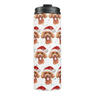 Bouteilles Isothermes Poodle Chien race Étoiles de Noël