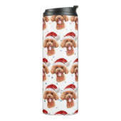 Bouteilles Isothermes Poodle Chien race Étoiles de Noël (Tourné sur la gauche)