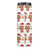 Bouteilles Isothermes Poodle Chien race Étoiles de Noël (Dos)