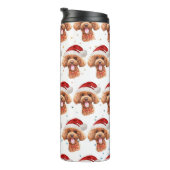 Bouteilles Isothermes Poodle Chien race Étoiles de Noël (Tourné sur la droite)