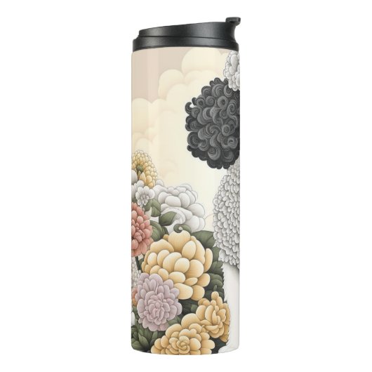 Bouteilles Isothermes Poodle en Fleurs Whimsical (Tourné sur la gauche)