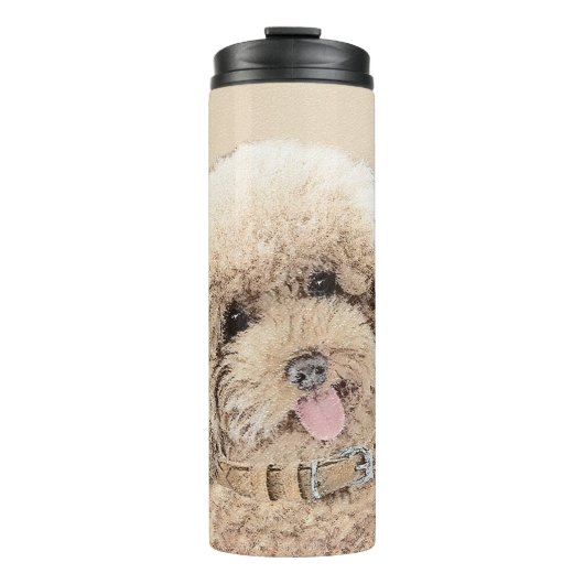 Bouteilles Isothermes Poodle Miniature Toy Apricot Crème Chien Brown Art (Devant)