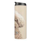 Bouteilles Isothermes Poodle Miniature Toy Apricot Crème Chien Brown Art (Tourné sur la droite)