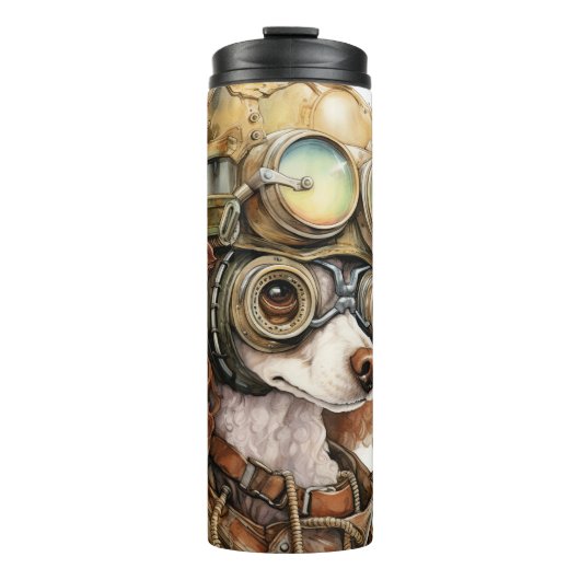 Bouteilles Isothermes Poodle Steampunk Dog (Devant)