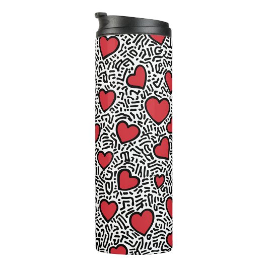 Bouteilles Isothermes Pop Art Heart Motif (Tourné sur la droite)