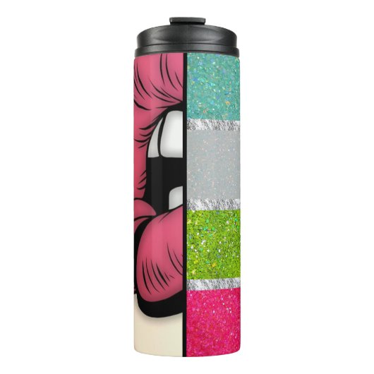 Bouteilles Isothermes Pop Art | Parties scintillant Faux (Devant)