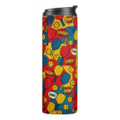 Bouteilles Isothermes Pop Art Pickleball - Retro Comic Style Design (Tourné sur la gauche)