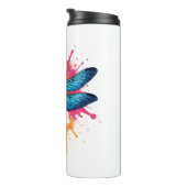 Bouteilles Isothermes Pop coloré artistique Art peint libellule (Tourné sur la droite)