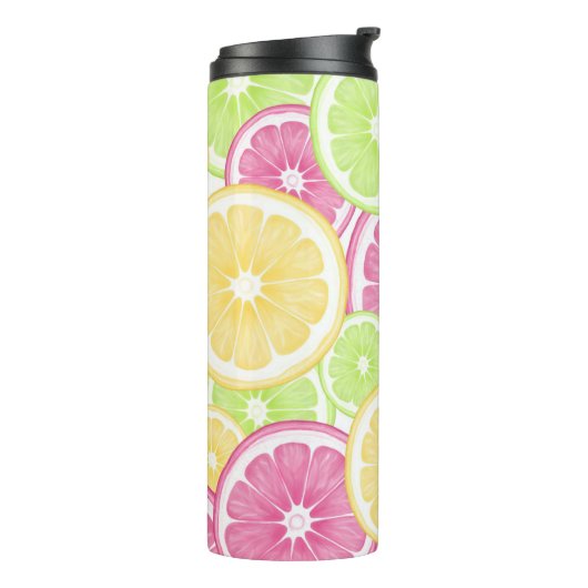 Bouteilles Isothermes Pop d'agrumes brillant et amusant été (Tourné sur la gauche)