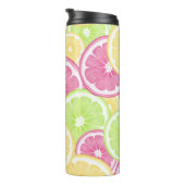 Bouteilles Isothermes Pop d'agrumes brillant et amusant été (Tourné sur la droite)