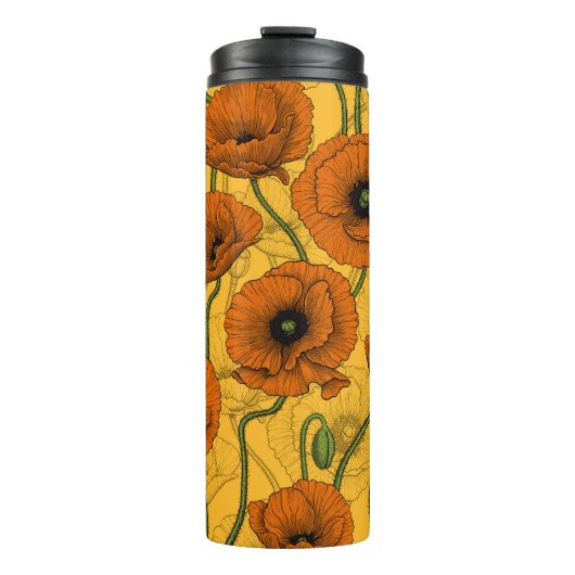 Bouteilles Isothermes Poppies orange (Devant)