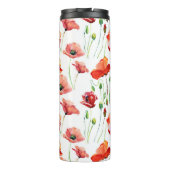 Bouteilles Isothermes Poppy Blossom : Simple Arrière - plan sans couture (Dos)