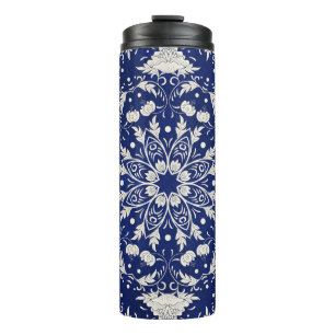Bouteilles Isothermes Porcelaine chinoise : Aquarelle bleue Florale