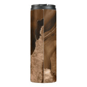 Bouteilles Isothermes Porte Brown et or tendance marbré (Dos)