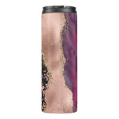 Bouteilles Isothermes Porte de Parties scintillant en or rose et noir te (Dos)