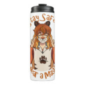 Bouteilles Isothermes Portez un Masque ! (Devant)