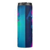Bouteilles Isothermes Portrait Abstrait vibrant (Dos)
