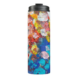 Bouteilles Isothermes portrait bulldog anglais art intellectuel, graff