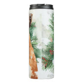 Bouteilles Isothermes Portrait de chien de boîte d'aquarelle (Dos)