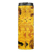 Bouteilles Isothermes Portrait féminin africain avec coucher de soleil (Dos)