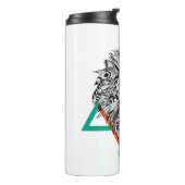 Bouteilles Isothermes Portrait géométrique aztèque de lion (Tourné sur la gauche)