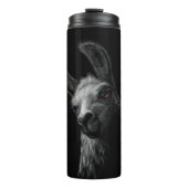 Bouteilles Isothermes Portrait Head Cute Llama avec un Arrière - plan no (Devant)