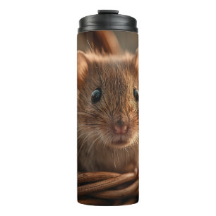 Bouteilles Isothermes Portrait ultra rapproché d'une souris sauvage ador