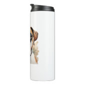 Bouteilles Isothermes Pose de chien de boxe en aquarelle (Tourné sur la droite)