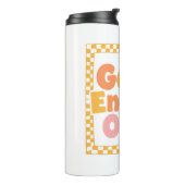 Bouteilles Isothermes Positive "Good Energy Only" Checkered Frame (Tourné sur la gauche)