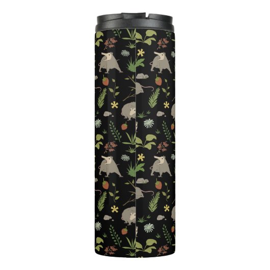 Bouteilles Isothermes Possum dans un champ de Berry en noir (Dos)