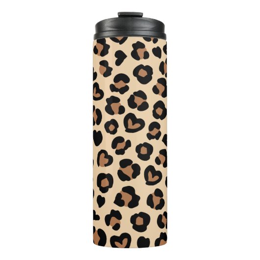 Bouteilles Isothermes Poster de animal, Léopard Brown, Spots de guépard, (Devant)