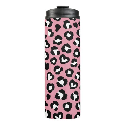 Bouteilles Isothermes Poster de animal, Léopard Rose, Zones De Cheetah,  (Devant)
