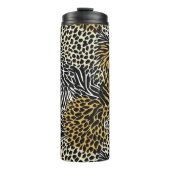 Bouteilles Isothermes Poster de animal mixte Zebra Leopard Tiger Impress (Devant)