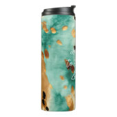 Bouteilles Isothermes Poster de animal noir Turquoise or (Tourné sur la gauche)