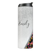 Bouteilles Isothermes Poster de animal Sparkle Monogramme Nom Thermal T (Tourné sur la gauche)