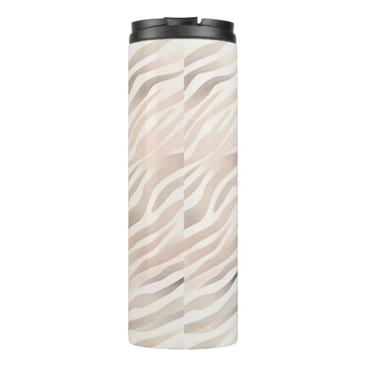 Bouteilles Isothermes Poster de animal Zebra Crème Rose (Dos)