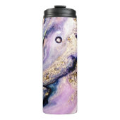 Bouteilles Isothermes Pouple et Or Agate Galaxy Thermal Tumbler (Devant)
