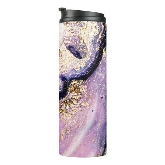 Bouteilles Isothermes Pouple et Or Agate Galaxy Thermal Tumbler (Tourné sur la droite)
