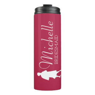 Bouteilles Isothermes Poussée rose Personnalisée Poussée Thermique