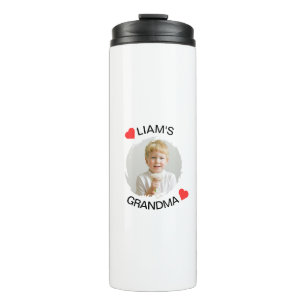Bouteilles Isothermes Poussette grand-mère personnalisée - Visage enfant