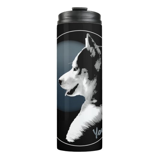 Bouteilles Isothermes Poussette Husky Tumbler Mug Personnalisé Poussée C (Devant)