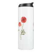 Bouteilles Isothermes Poussette thermique à fleurs de pavot (Tourné sur la gauche)