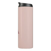 Bouteilles Isothermes Poussière d'or rose Monogramme moderne Lettre init (Tourné sur la droite)