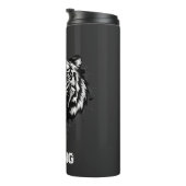 Bouteilles Isothermes Powerful Black and White Artistic Roaring Tiger (Tourné sur la droite)