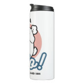 Bouteilles Isothermes Prends un bonjour ! - Joyeux dessin de chien blanc (Tourné sur la droite)