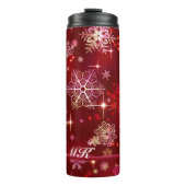 Bouteilles Isothermes Prettiest Snowflakes Motif Red ID846 (Devant)