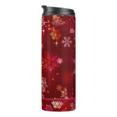 Bouteilles Isothermes Prettiest Snowflakes Motif Red ID846 (Tourné sur la droite)