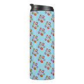 Bouteilles Isothermes Pretty Blue Ladybug and Flowers Pattern (Tourné sur la droite)