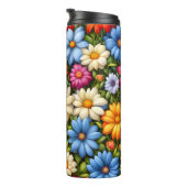 Bouteilles Isothermes Pretty Flowers, Brightly Colored, (Tourné sur la droite)