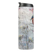 Bouteilles Isothermes Pretty Painted Kingfish and Flowers (Tourné sur la droite)